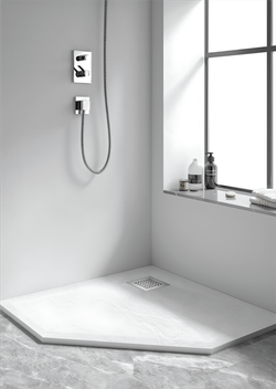 Душевой поддон трапеция STONE TRAY-W