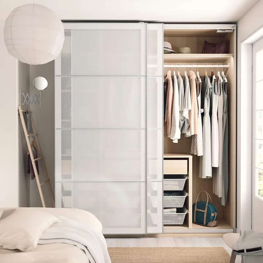Каркас гардероба - IKEA PAX, 150x58x236 см, под беленый дуб ПАКС ИКЕА