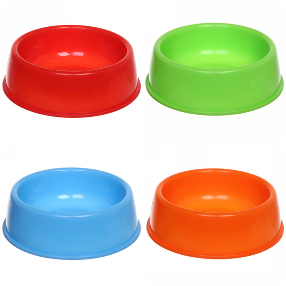 Миска пластиковая «Радуга-Пэт» 18*6см цвет микс