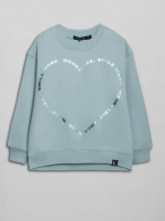 Свитшот для девочки, голубой