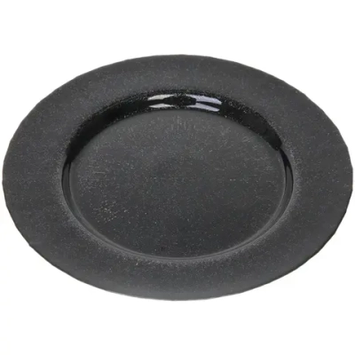 Тарелка 32см «Блэк рояль» черная
