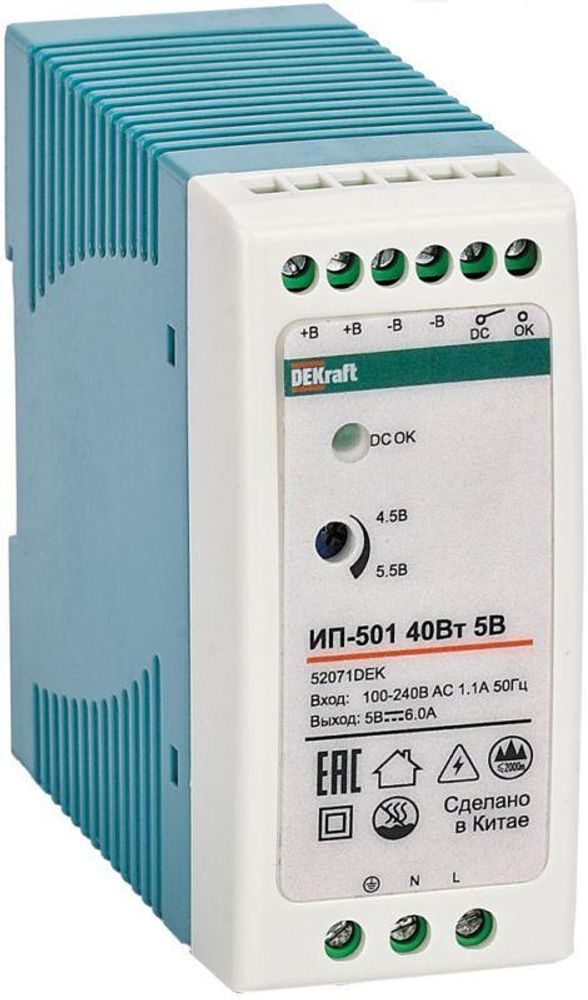 Источник питания импульсный 10Вт 36В 0.28А ИП-501 DEKraft 52069DEK Источник питания импульсный 10Вт 36В 0.28А ИП-501 DEKraft 52069DEK