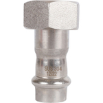 ROMMER Переходник с накидкой гайкой 15x3/4" из нержавеющей стали прессовой