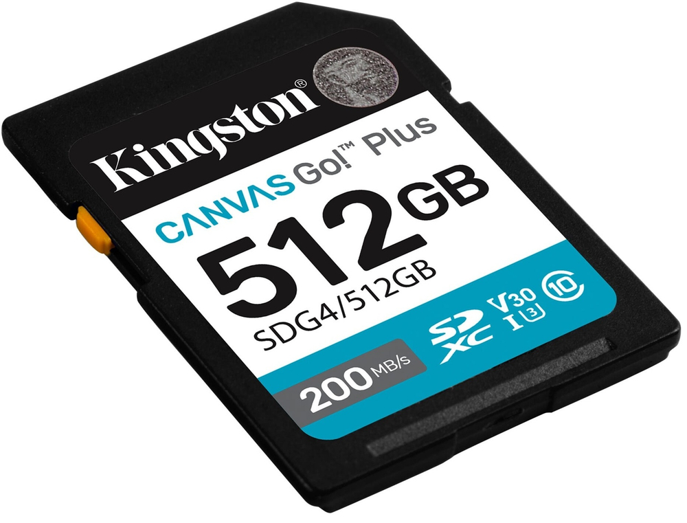 Карта памяти SDXC 512GB Kingston SDG4/512GB