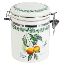 Банка для сыпучих продуктов (клипс)" " 15х10х14см v=630мл (керамика)(подарочная упаковка)