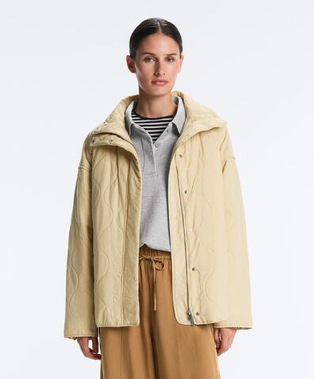 Oysho Утепленная водоотталкивающая куртка FELLEX® AEROGEL, бежевый