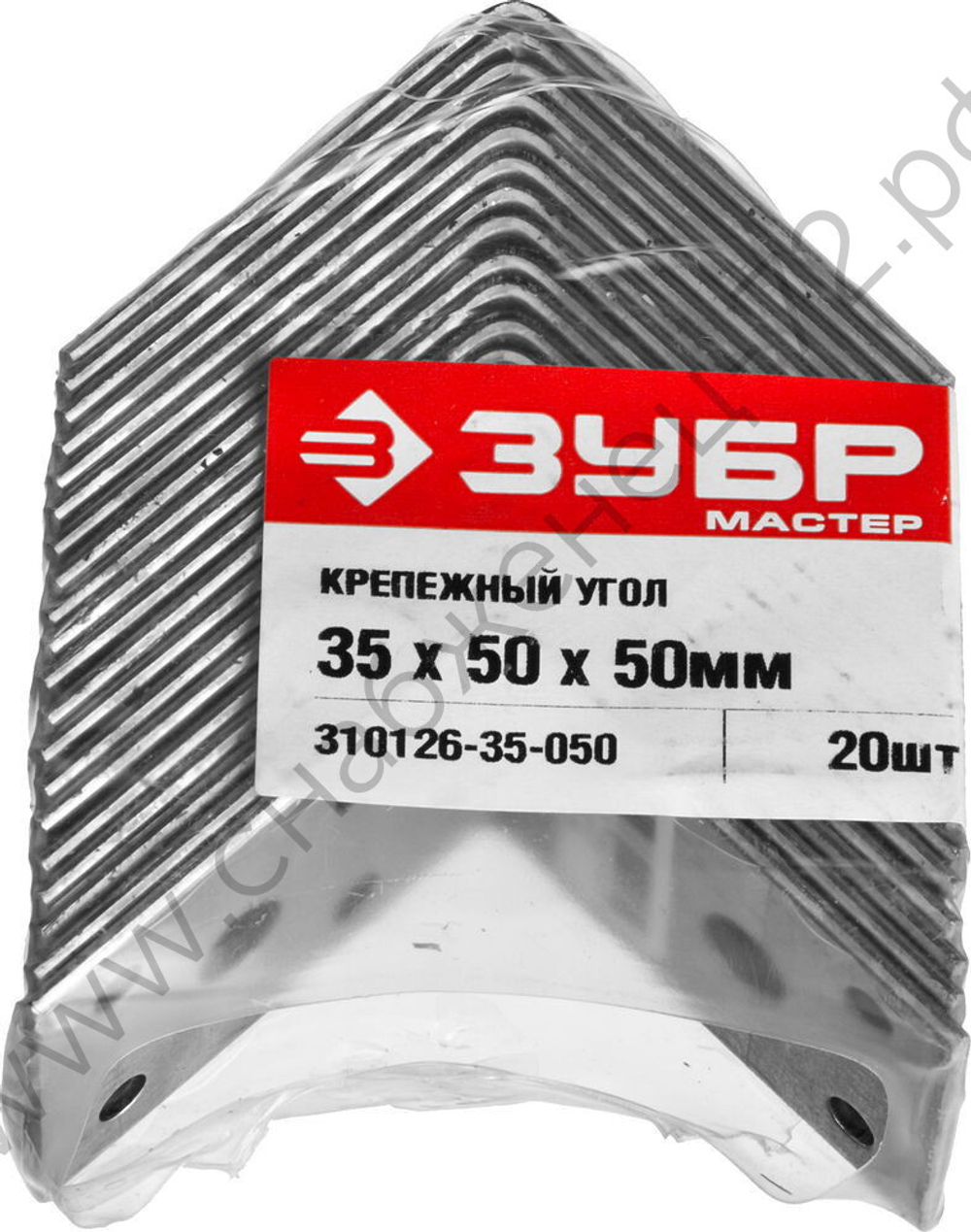 ЗУБР УК-2.0 35х50х50 х 2 мм, крепежный уголок, цинк (310126-35-050)