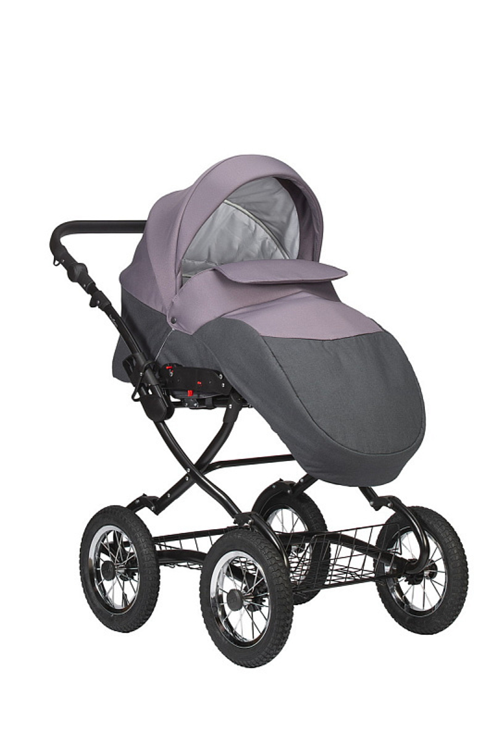 Детская коляска Indigo Charlotte Sity Classic 12 2 в 1 Cs03 т.серый/фиолетовый