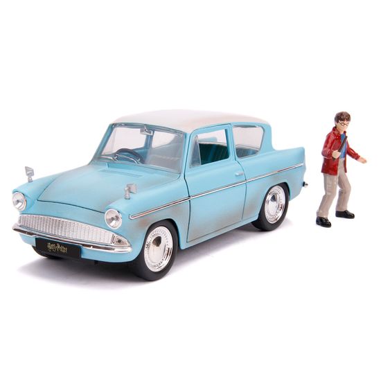 Модель Машинки Hollywood Rides 1:24 с Фигуркой 2.75" Гарри Поттер Harry Potter & 1959 Ford Anglia 31127