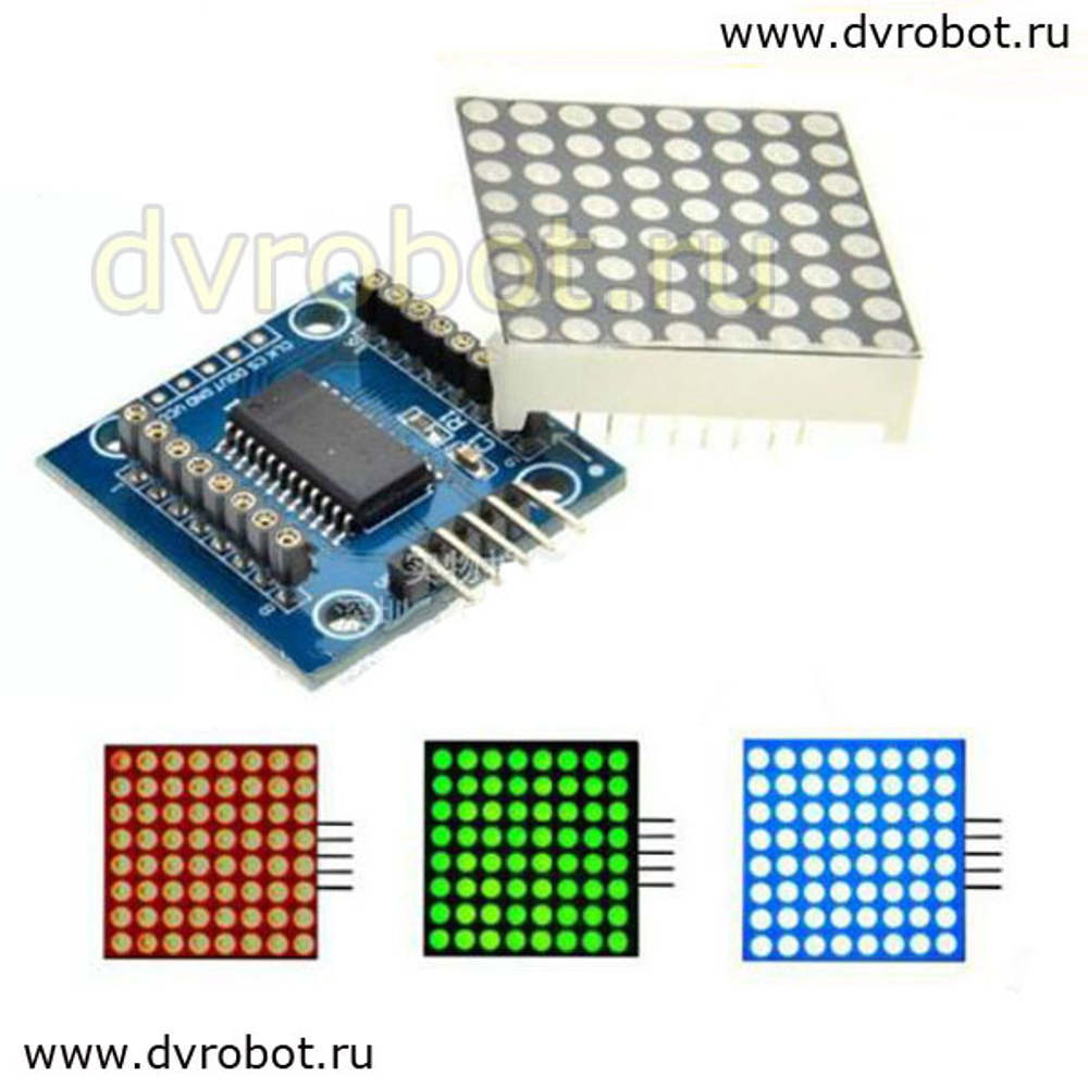 Модуль LED/MAX7219- синий