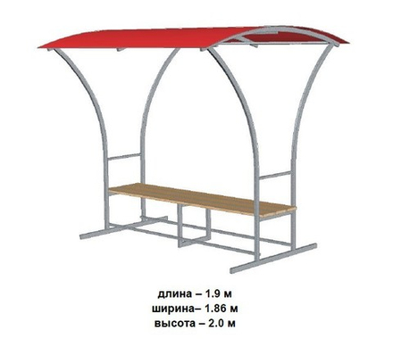 Лавочка с навесом «Агросфера-Комфорт»