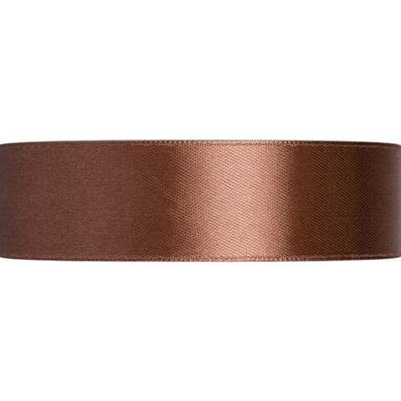 Лента атласная 25 мм, цв.031 т.коричн.