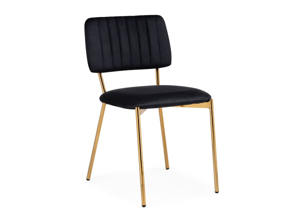 Стул на металлокаркасе Armond black / gold