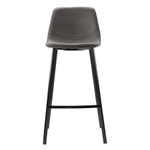 Стул барный hugh, экокожа, темно-серый