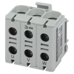 Клемма силовая вводная КСВ ЭРА NO-224-143 тройная (KE61.03) 6-50 мм2 серая L | Клеммы силовые вводные КСВ, КВМ