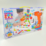 Конструктор мозаика с шуруповёртом 261 деталей Creative Double Sided Box 6в1