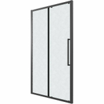 Душевая дверь Grossman Cosmo 100 100.K33.02.100.21.02 профиль Черный матовый стекло шиншилла