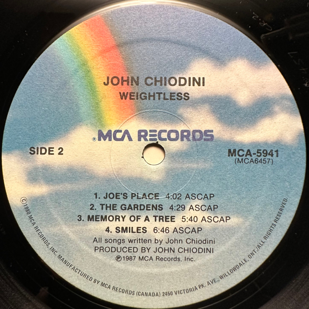 John Chiodini - Weightless (Канада 1987г.)