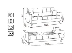 Диван Бетти-2 БД, АСМ-Элегант, г.Екатеринбург