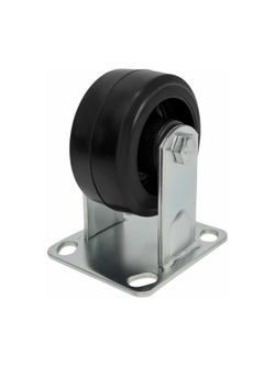 Колесо промышленное неповоротное с подшипником 100мм резина/чугун Gigant G-04-09-31
