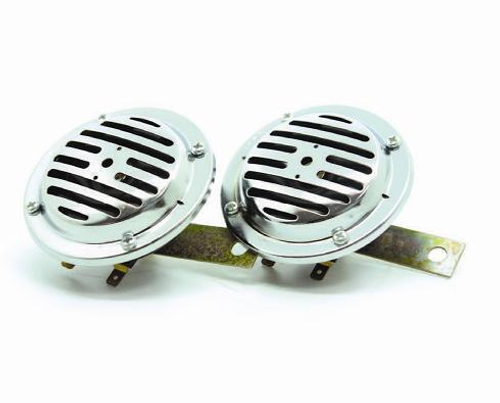 Сигнал звуковой 12 В (диски) 335/435Гц 90 мм хром AVS Electric 1007