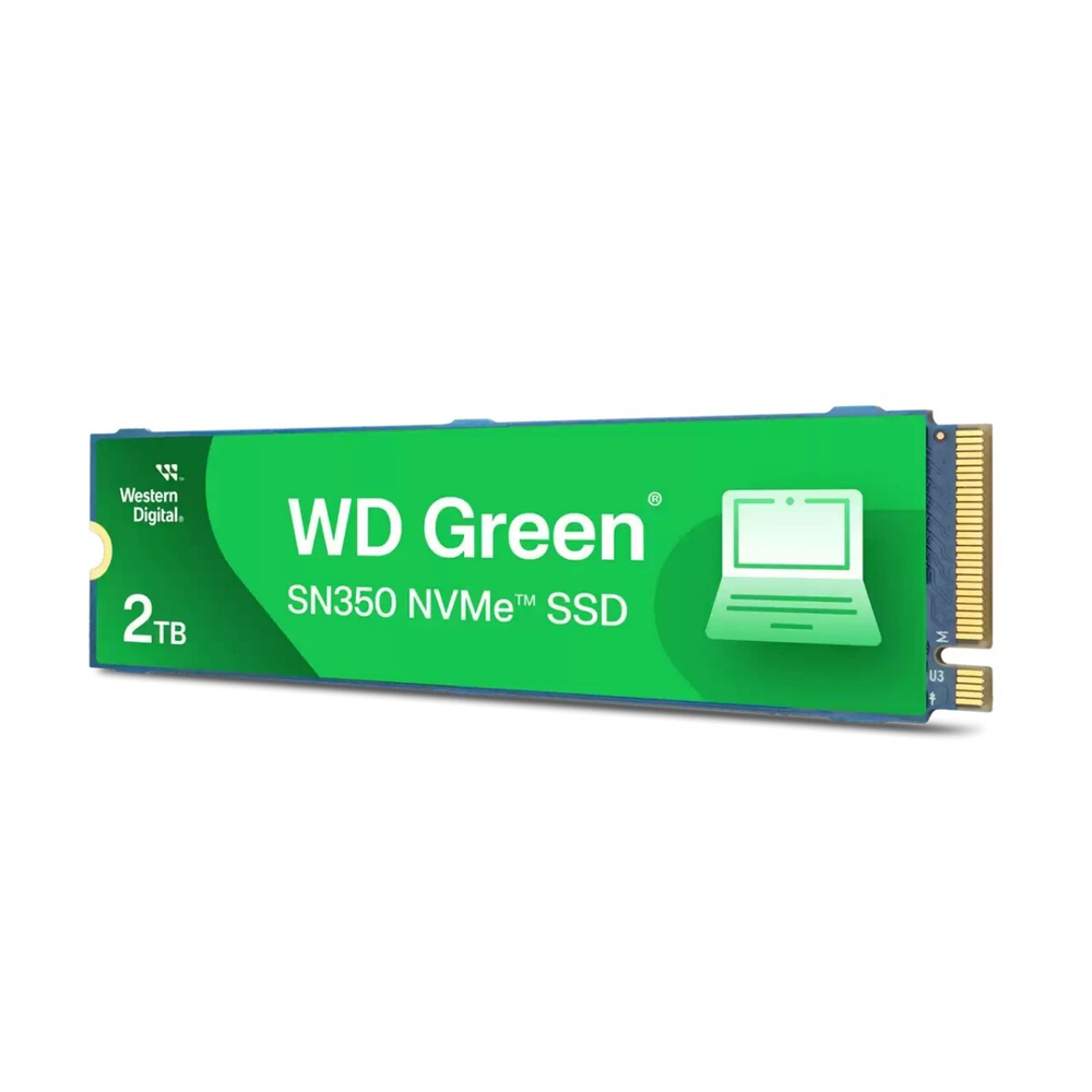 Твердотельный накопитель SSD 2TB Western Digital Green, NVMe, M.2 2280, PCI-E 4x4, (R3200/W3000 MB/s)