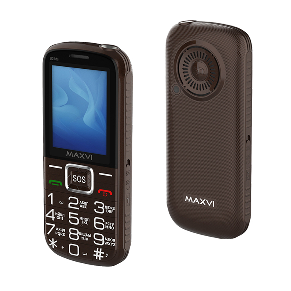 Сотовый телефон Maxvi B21ds Brown