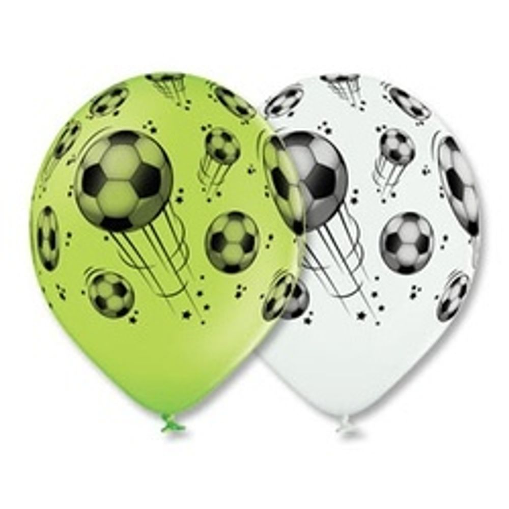 Шар (14"/36 см) Мяч футбольный, Шелкография пастель 25 шт.