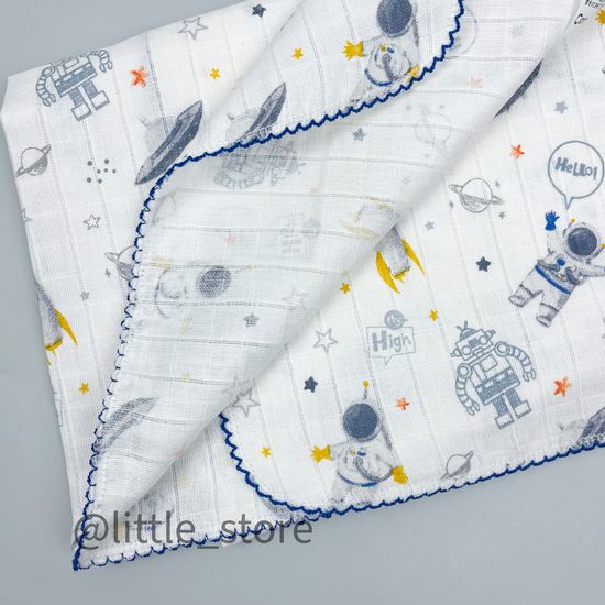 Пеленка муслиновая "Космонавты"