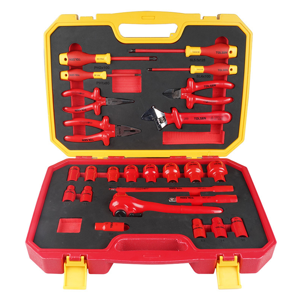 TOLSEN (TTV83825) Набор инструментов диэлектрических, универсальный, 25 предметов