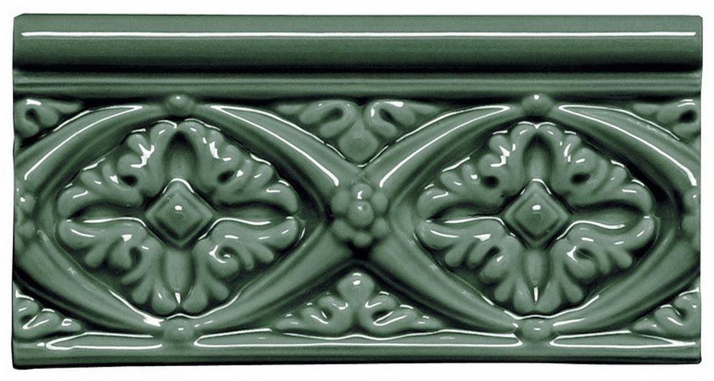 Бордюры ADEX MODERNISTA Relieve Bizantino C/C Verde Oscuro