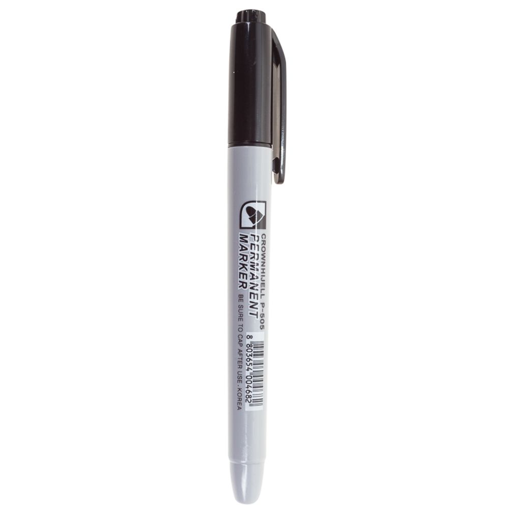Маркер перманентный Multi Marker Slim 2мм, черный, пулевидный Crown