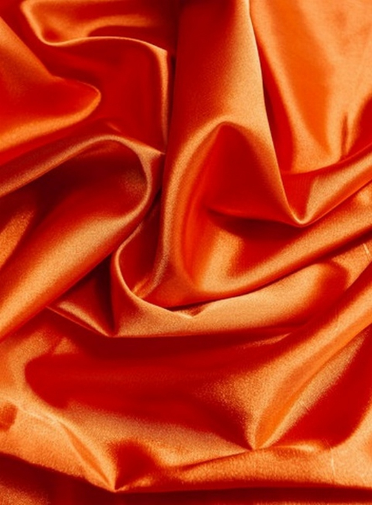 Атлас, оранж, глянцевый, стрейч