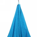 Полотенце махровое 70*140см «LUNA» цвет голубой 06000 плотность 360гр/м2 с петелькой-подвесом