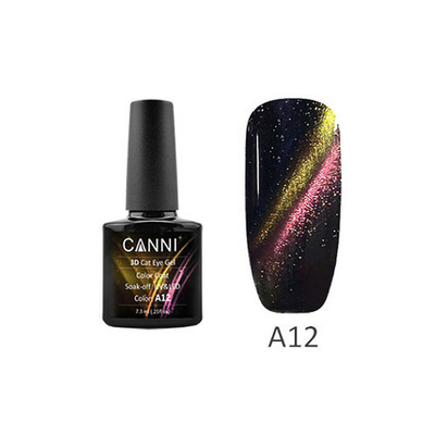 Гель-лак CANNI Cat's eye 3D Арт.A12 Объем 7,3 мл