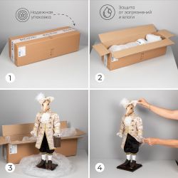 Кукла интерьерная коллекционная Конь Аристократ