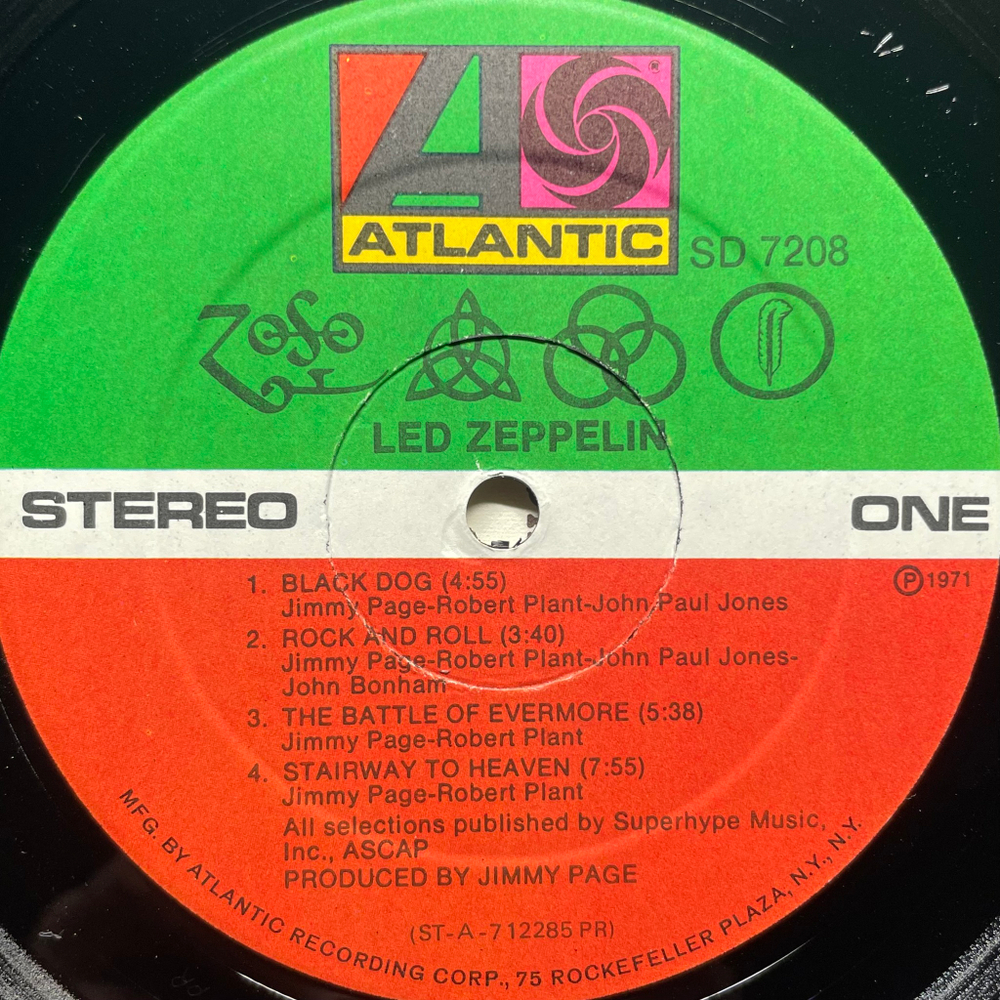 Led Zeppelin ‎– Untitled (США 1971г.)