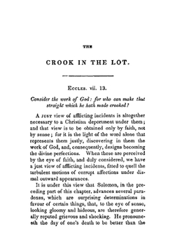 The crook in the lot | Thomas Boston