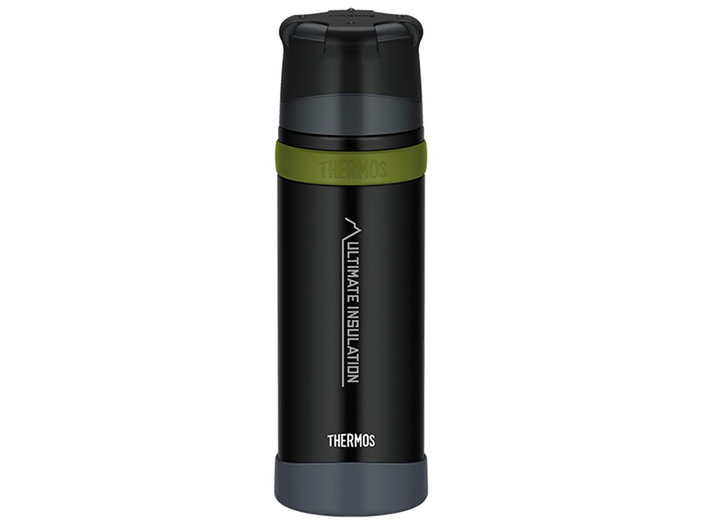 Термос для напитков THERMOS FFX-751 MTBK 0.75L, нержавеющая сталь, винтовая пробка, крышка-чашка, чёрный