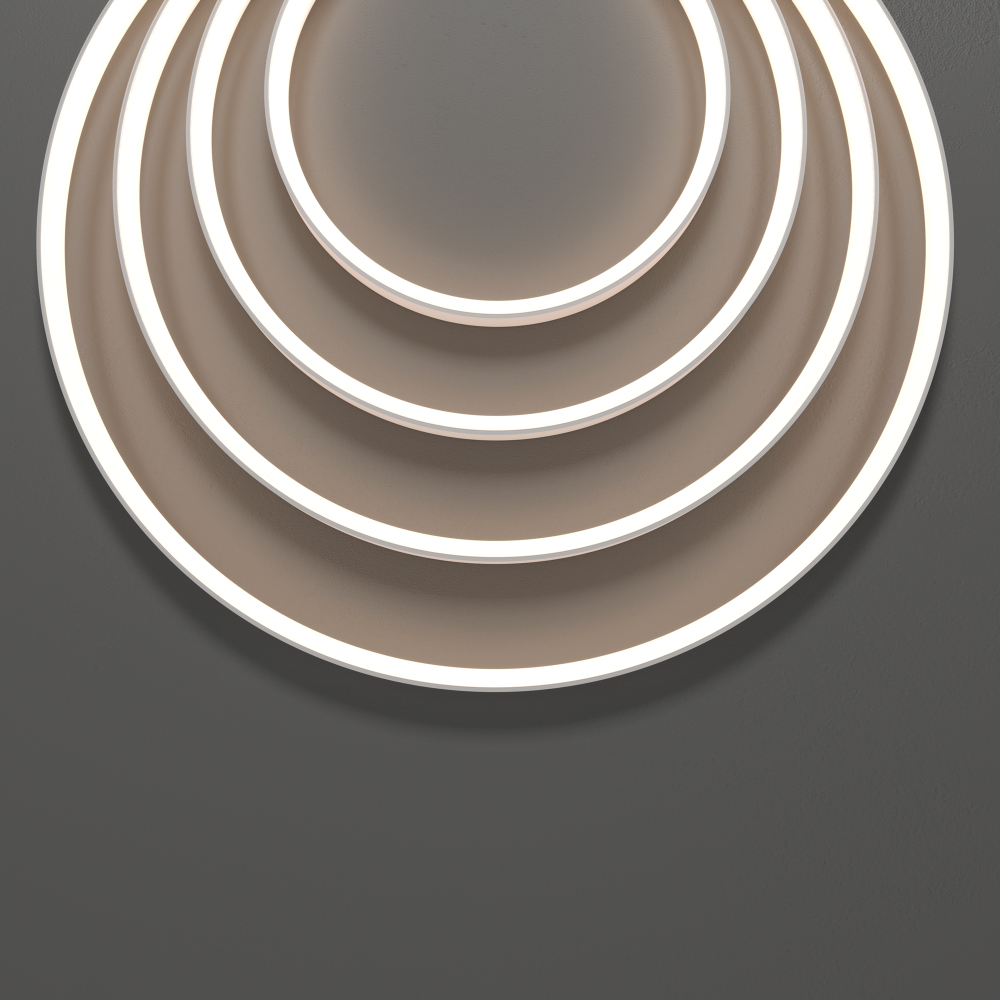 Термостойкий гибкий неон Maytoni 13х7 24В 9,6Вт/м 3000K IP67 5м (вертикальный изгиб) 432054