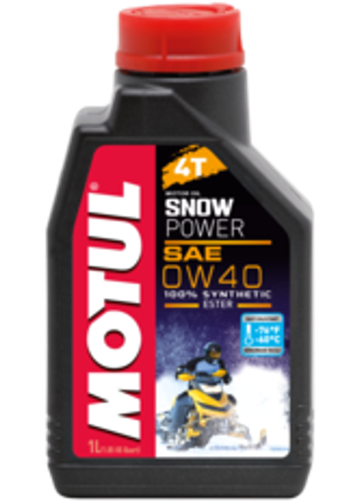 Масло моторное 4-х тактное для снегоходов Motul Snowpower 4T 0W40 1л