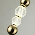 5008/13WL L-VISION ODL23 571 золотой/прозрачный/металл/акрил Настенный светильник LED 13W 4000K 700Лм CRYSTAL