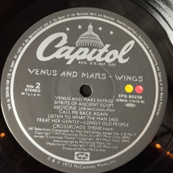 Винтажная виниловая пластинка LP Paul McCartney Wings Venus And Mars (Japan 1976) (Obi Copy)