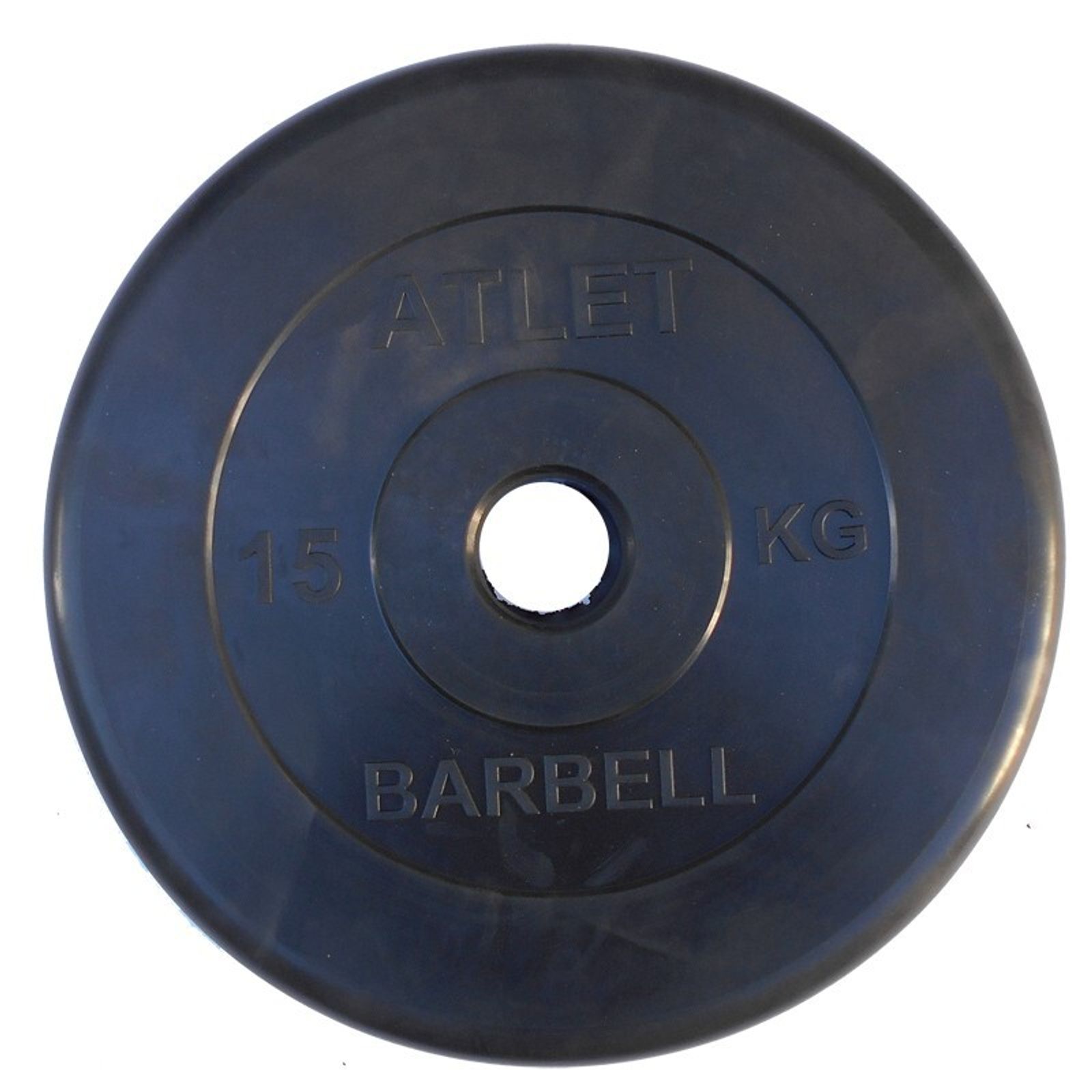 Диск обрезиненный BARBELL ATLET 15 кг / диаметр 51 мм фото №1