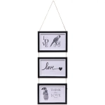 Фоторамка на 3 фото 10*15см «Maria» цвет черный