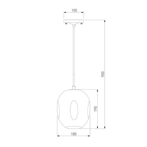 Подвесной светильник Eurosvet Mill 50195/1 черный жемчуг