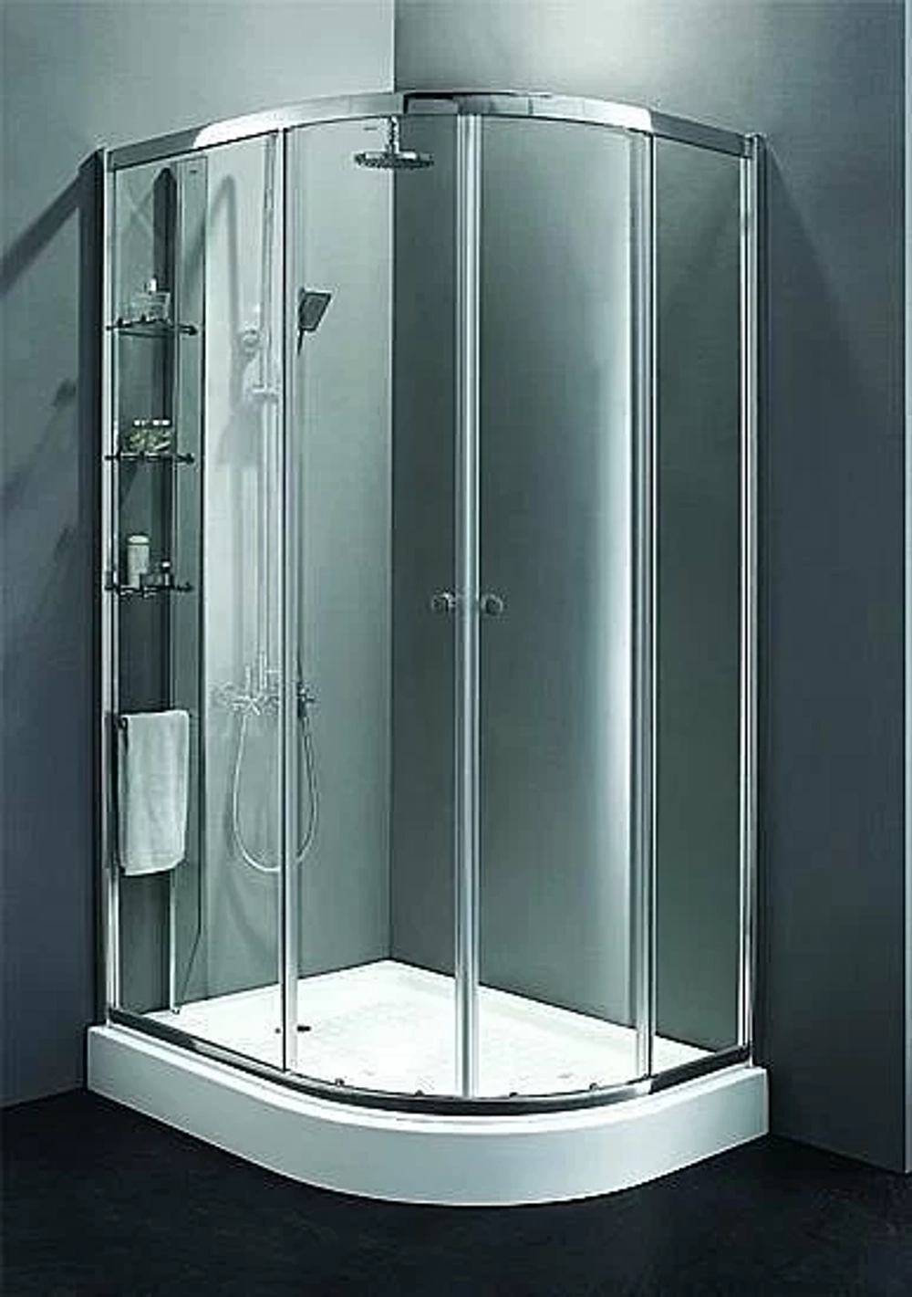 Душевой уголок Cezares Anima 100х120 ANIMA-RH-2-120/100-C-Cr-RL стекло прозрачное/профиль хром