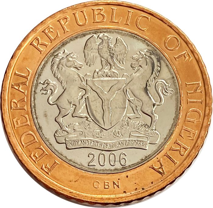 2 найры 2006 Нигерия AU-UNC