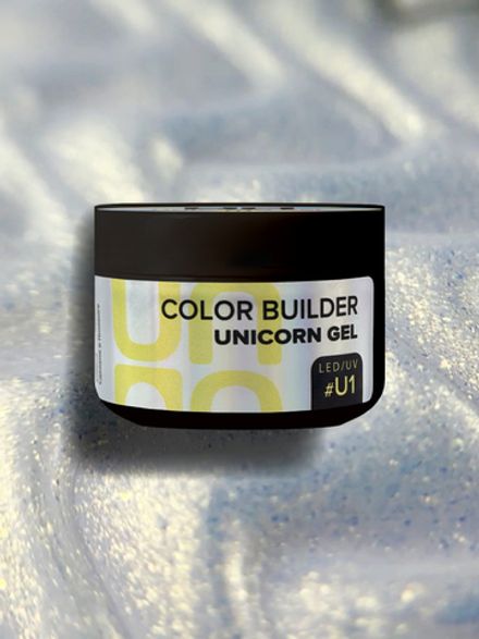 Uno Unicorn Gel U1 - Гель моделирующий цветной, 15гр