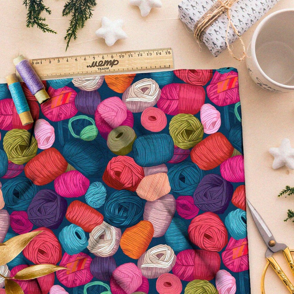 Ткань премиум мембрана разноцветные мотки
